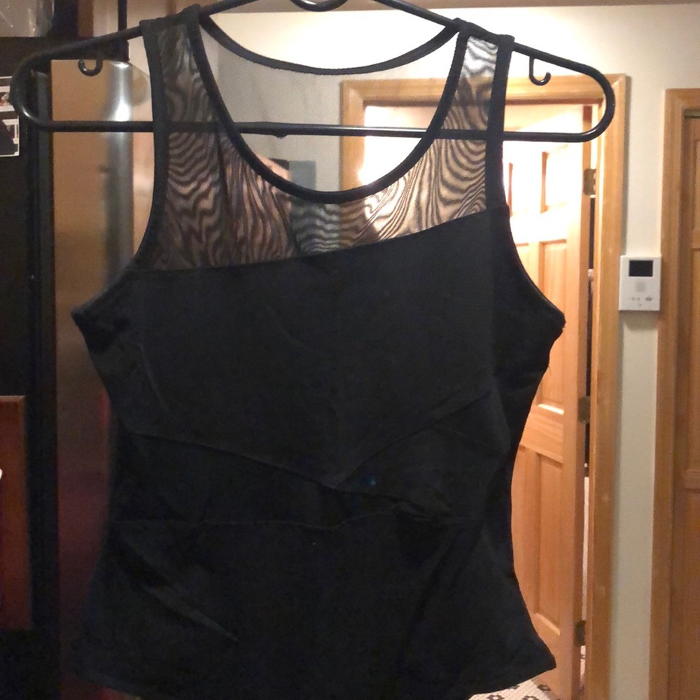 Black sheer bodysuit